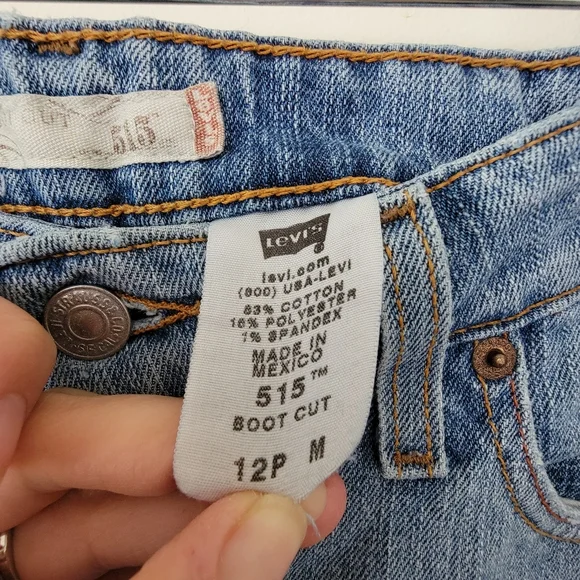 Levi's 515 Bootcut Mid-rise Stretch 12P Jean Y2K denim - Picture 5 of 9